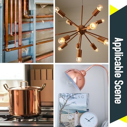 1/2"OD Copper Pipe, 1 mm Wall Thickness 10" Length Copper Round Tube Widely used in various industrial applications,Note that oxidation is normal, not rust.(2 Pcs)