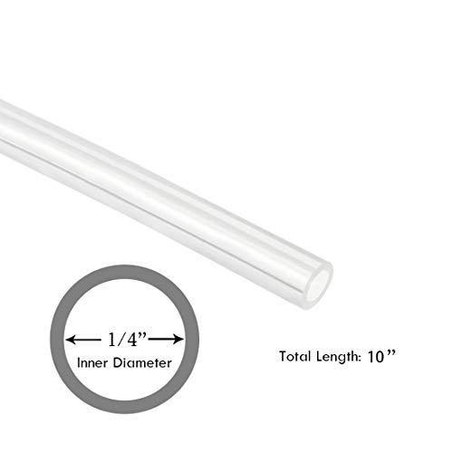 1/4" ID Silicon Tubing, JoyTube Food Grade Silicon Tubing 1/4" ID x 3/8" OD 10 Feet High Temp Pure Silicone Hose Tube for Home Brewing Winemaking