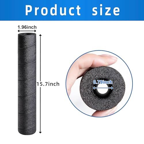 1 Pcs Pipe Insulation Foam Tube - 15.7 Inches Black Pool Noodles Foam - Multi-Purpose Snake Wrap Foam Protection for Outdoor Indoor Swimming Pool Handle Water Pipe