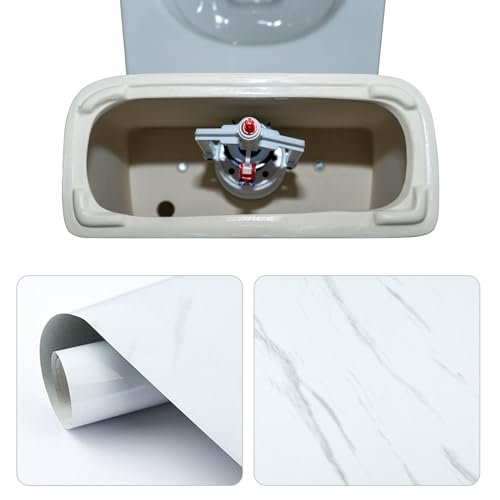 1 Roll of Toilet Tank Liner Toilet Anti Condensation Kit 15.7 x 118 Inch Toilet Tank Liner Insulation Kit for Preventing Water Damage to Floors, White