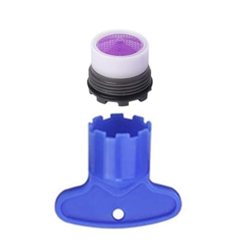 10Pcs Faucet Aerator M16.5, Aerator Replacement for Sink Faucet Flow Restrictor, Kitchen Cache Aerators Bathroom Sink Aerator with 2 Pcs Key Removal Wrench Tool (16.5 MM)
