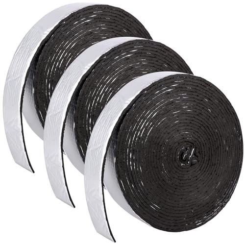 1Pcs Pipe Wrap Insulation 2" WideX 36 FT Pipe Insulation Foam Tape Roll Self-Adhesive Wrap Outdoor Foam and Foil Pipe Wrap Insulation Tape for Wrapping Hot Cold Water Pipes Aluminum Foil Finish