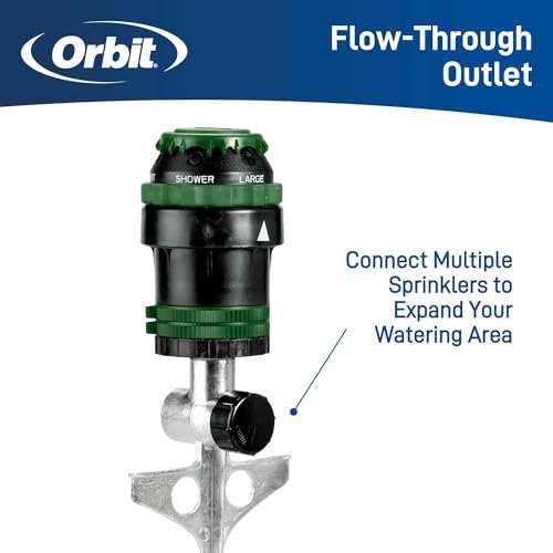 2-Pack H2O-Six® Gear-Drive Sprinkler on Metal T Spike