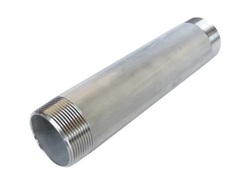2" x 9" 304 Stainless Steel Pipe Nipple Threaded Both End NPT Threaded