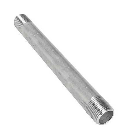 2" x 9" 304 Stainless Steel Pipe Nipple Threaded Both End NPT Threaded