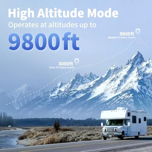 2025 GEN II Ranein On-Demand 65,000 BTU RV Tankless Water Heater, 12V Powered, High Altitude Ready, CSA Approved, With Multi-Function Controller and Thermostatic Chamber