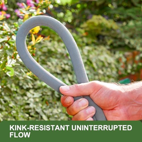 2025 Upgraded 100FT Non-Expanding Garden Hose, Ultra-Light & Flexible Water Hose - Burst-Resistant, Kink-Free, High-Pressure, All-Weather Use for Lawns, Gardens, and Outdoor Cleaning