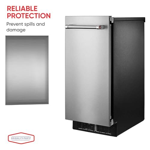 24" x 15" x 1.5" Stainless Steel Ice Maker Pan Catcher - Water Damage Prevention - No Leak Welded Water Tight (Stainless Steel)