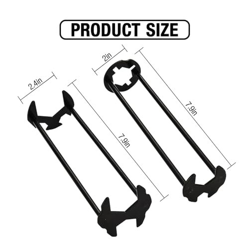 2pcs Basin Wrench Multifunctional Sink Wrench 7 Sizes Faucet Tool Four-jaw Hex Spanner Universal Plumbers Tool for Tight Spaces Kitchen Bathroom Home