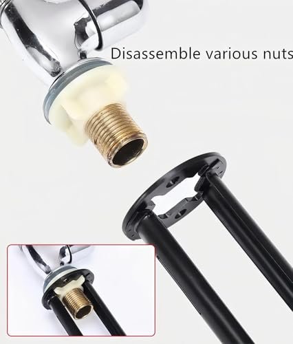 2Pcs Multifunctional Basin Wrench, 11 Sizes Universal Under Sink Wrench Set, Faucet Four-Jaw Hex Plumbing Installation Repair Removal Tools for Kitchen (11 Sizes)