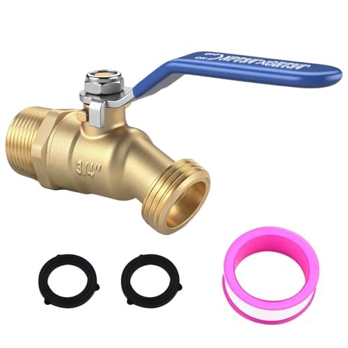 3/4" NPT Brass Male Hose Bib, Heavy Duty Outdoor Hose Spigot/Faucet, Lead-free, With 3/4" Male GHT Threads, Unlimited Flow Water Spigot，Ideal For Garden, Patio, Car wash