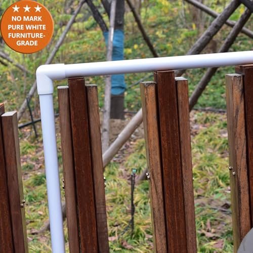 3/4" PVC Pipe Furniture Grade, DIY PVC Projects for the Home, Garden, Greenhouse, Farm and Workshop, Sch. 40, White [40" x 10 Pack]