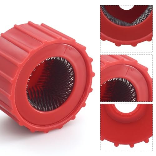 3 Pcs Copper Pipe Cleaner, 1/2" & 3/4" & 1" Copper Pipe Brush Plumbers Cleaning Brush, Handy Copper Tube Brush Deburring Brush Cleans Copper Pipe Cleaning Tool for Brazing, Plumbing