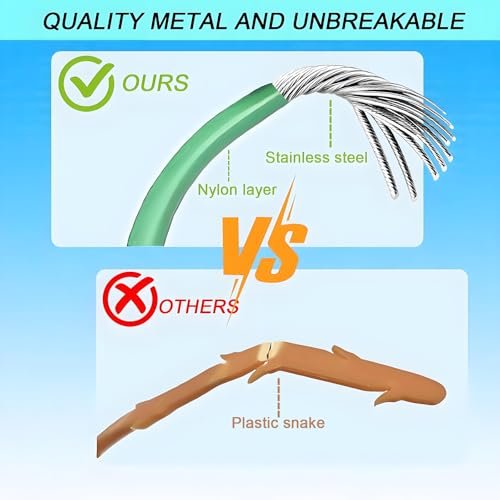 35 Inch Drain Snake Hair Drain Clog Remover Tool, Anti-Break Steel Sink Snake Drain Hair Removal Tool, Long Flexible Drain Cleaner Tool for Bathroom Sink, Tub, Shower, Pipe Drain(3 Pack)