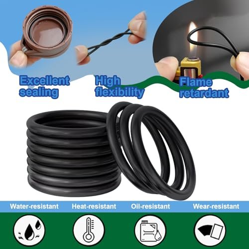 37 Sizes 1075Pcs Universal Plumbing Repair Kit Faucet washers & O-Rings & Sealing gaskets for Faucets, Hoses, Spigots and Other Home Plumbing fixtures with Pick Hook