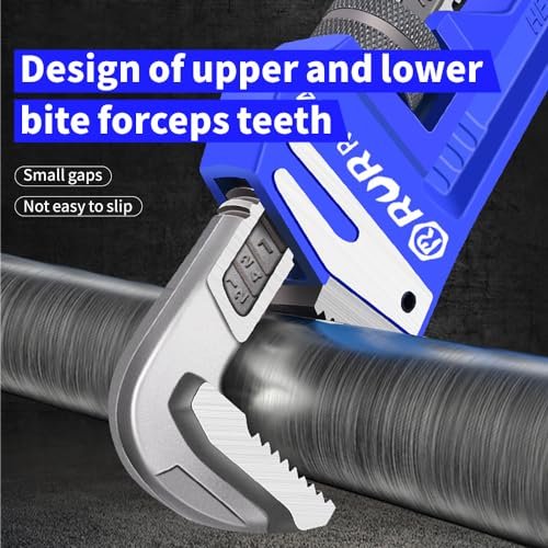 3Pcs 8&12&18-inch Heavy Duty Pipe Wrench Sets - Heavy Duty Straight Plumber Wrenches Set,Easy Adjusting,Tight Bite without Slipping