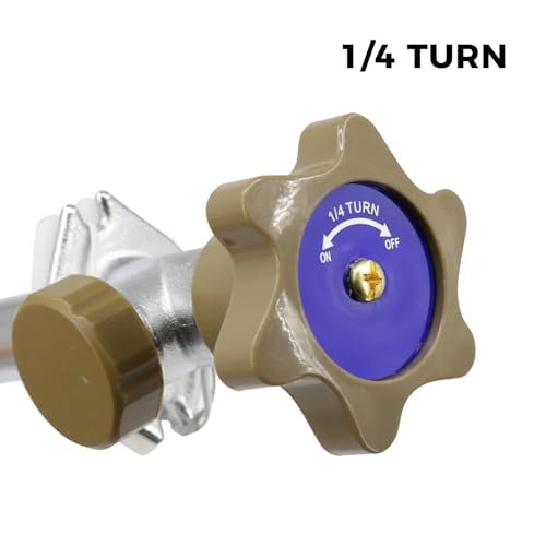 8-inch Anti-Siphon Frost Free Sillcock, Quater Turn 3/4-Inch Hose Bibb x 1/2-Inch PEX End,No Lead Brass Valve Frost Proof Outdoor Faucet Spigot