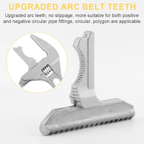 Adjustable Wrench, 6-70mm Large Opening Short Handle Wide Jaw, Aluminum Alloy Spanner Wrenches Shank Plumber, Mini Spanner for Bathroom, Washbasin, Tube Nut Disassembly(Silver)