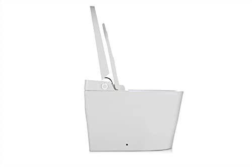 ALPHA BIDET UXT Pearl Bidet Toilet Combination | 1.28GPF Smart Toilet w/Next Gen Bidet | ADA Chair Height | Automatic Lid and Seat | Automatic Flushing | Endless Warm Water | 3 Year Warranty