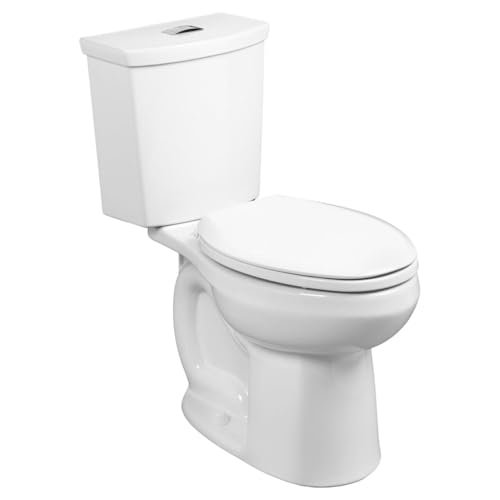 American Standard 2886518.020 H2Option Two-Piece Toilet with Liner, Dual Flush, Chair Height, Elongated Front, White, 1.28 GPF