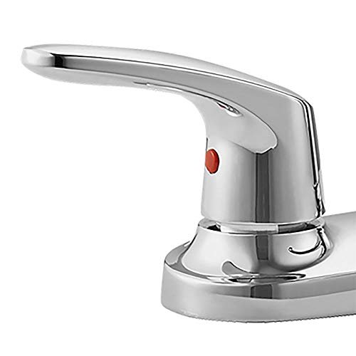American Standard 7074501.002 Colony Pro Two-Handle low-arc Kitchen Faucet with Sray In Polished Chrome