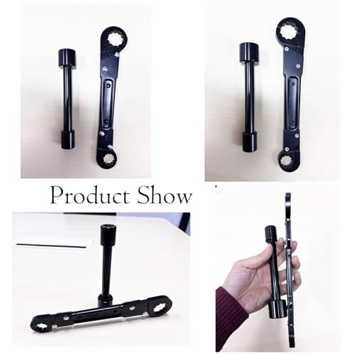 Angle Stop Wrench Kit, Professional Plumber's Wrench Tool Removal for Replacing Compression Angle Stops, Simplifies Installation and Removal of Compression Rings（Black）