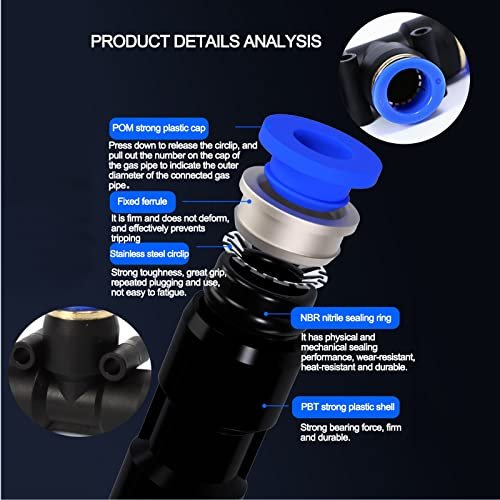 Atomizing kit,82FT 360 Degree Adjustable Copper Sprayer atomizing System,9/12mm(ID/OD) trubing Watering Plant Devices Nozzle Emitters Sprinkler Pneumatic Fittings Connection. (15)