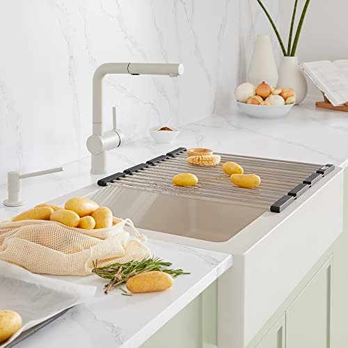 BLANCO 526963 Linus Low-Arc Pull-Out Dual Spray Kitchen Faucet, 1.5 GPM - Soft White