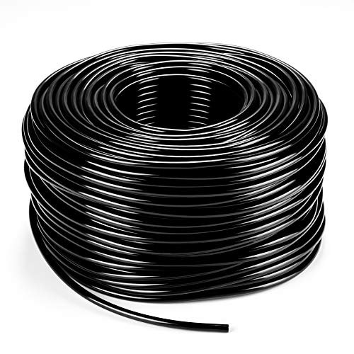 Bonviee 200ft 1/4 inch Drip Irrigation Tubing Blank Distribution Hose Garden Watering Tube Line for Drip Irrigation System
