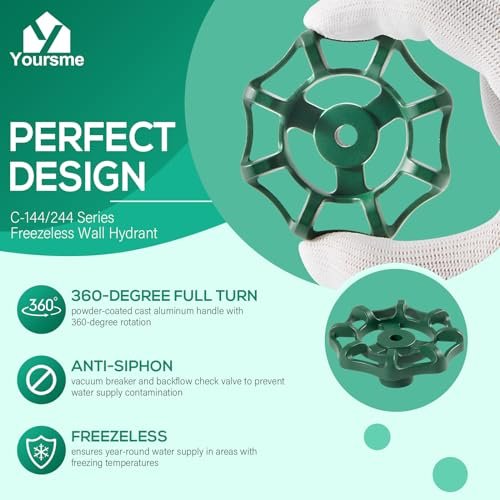 C-144KT-807 Complete Wall Hydrant Faucet Service Repair Kit for Prier C-144 C-244 Series Wall Hydrant Anti-Siphon Freezeless Faucet Repair Kit