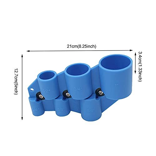 CALIDAKA Deburring Depth Tool, Deburring Pipe, Chamfering Removal Tool, Copper Pipe Accurate 1/4 Inch, Depth Gauge Tool Easy Install Measuring Deburring Depth Tool