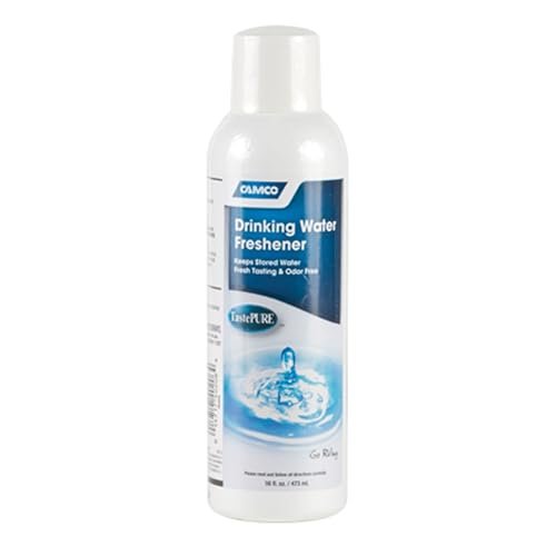 Camco TastePURE Drinking Water Freshener - Prevents Algae and Slime Build Up in Your Drinking Water Tank, Rids Odors and Bad Tastes 16 oz (40206)