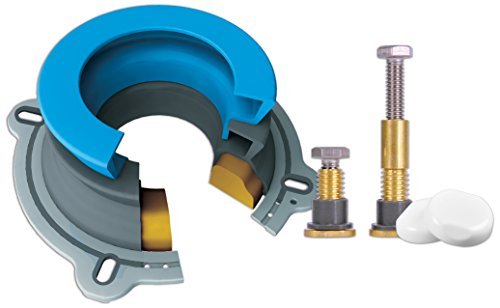 DANCO All-in-One Toilet Installation Kit, Perfect Seal Wax Ring & Zero Cut Bolts, Toilet Repair, Wax-Free, Mounting Toilet Bolts (10879X)