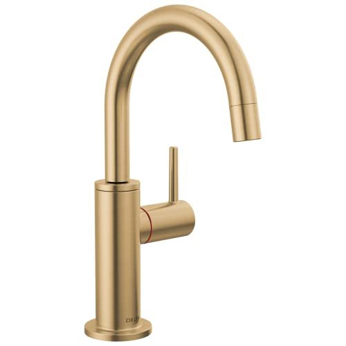 Delta Faucet Instant Hot Water Dispenser Faucet Gold, Instant Hot Water Tap, Hot Water Faucet, Champagne Bronze 1930LF-H-CZ (Tank and Filter Not Included)