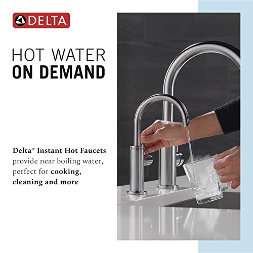 Delta Faucet Instant Hot Water Dispenser Faucet Oil Rubbed Bronze, Instant Hot Water Tap, Hot Water Faucet, Venetian Bronze 1930LF-H-RB (Tank and Filter Not Included)