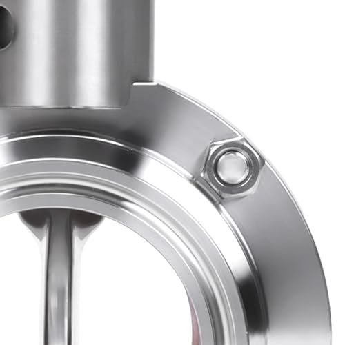 DERNORD 2 Pack 2 Inch Tri Clamp Sanitary Butterfly Valve with Pull Handle Stainless Steel 304 Tri Clamp Clover (2" Tube OD)