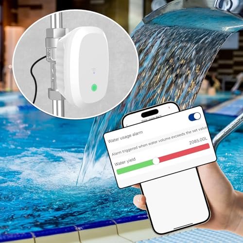 DN20 Smart Water Valve 3/4 Smart Water Management System WiFi Remote Control Faucet Timer for Hose, Sprinkler Water Timer Auto Watering for Plants ,Compatible with Alexa,Google (DN20(3/4"))