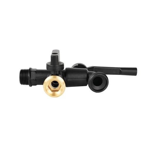 Double Outdoor Faucet,Outside Tap Garden Water Faucet,Wall Mouted 1/2 inch Inlet, with Dual 3/4 inch Outlet,One Into Two Frost-Proof Brass Outdoor Spigot,for Home Balcony Hose Connector