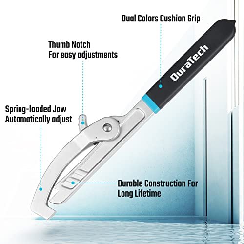 DURATECH Sink Strainer Lock Nut Wrench, Adjustable up to 4-3⁄4" Capacity Upgrade Jaw, for Install or Remove Strainer Basket Lock Nuts
