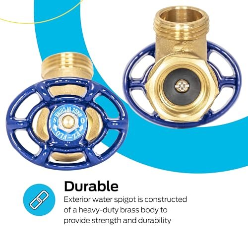Eastman Bent Nose Garden Hose Valve, 3/4 in FIP x 3/4 in MHT, Brass, 20255