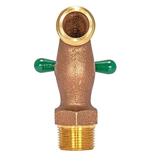 Eastman Heavy-Pattern Hose Bibb, 3/4 Inch MIP Connection x 3/4 Inch MHT Connection, Brass Plumbing Fitting, 48629