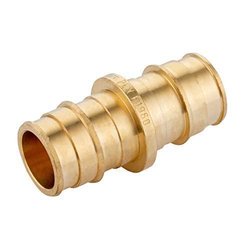 EFIELD 1/2-inch 2 x100 ft Pex-A Tubing/Pipe(All in One) Red & Blue 200 ft, 30 PCS 1/2" Brass Expansion pex Fittings- Elbow Tee Coupler (30 PCS), Expansion Rings (100 Pcs), Pipe Cutter,(XRB1960)