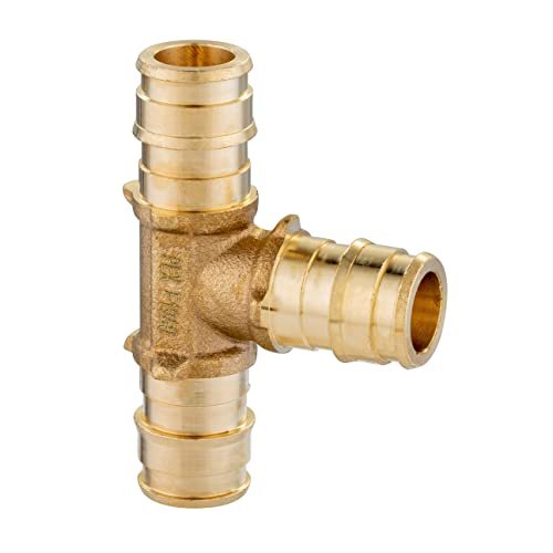 EFIELD 1/2-inch 2 x100 ft Pex-A Tubing/Pipe(All in One) Red & Blue 200 ft, 30 PCS 1/2" Brass Expansion pex Fittings- Elbow Tee Coupler (30 PCS), Expansion Rings (100 Pcs), Pipe Cutter,(XRB1960)