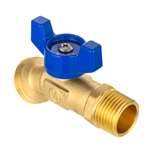 EFIELD 1/4-Turn Outdoor Spigot, Sillcock Hose Bibb Valve 1/2" Male NPT Inlet ×3/4" Male GHT Threaded Garden Hose Outlet/Connector,(SILLCOCK045)