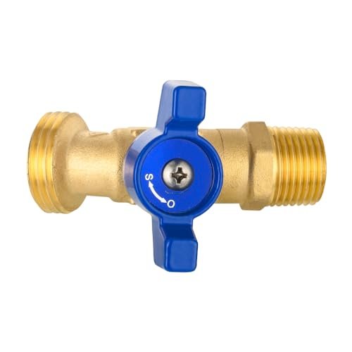 EFIELD 1/4-Turn Outdoor Spigot, Sillcock Hose Bibb Valve 1/2" Male NPT Inlet ×3/4" Male GHT Threaded Garden Hose Outlet/Connector,(SILLCOCK045)