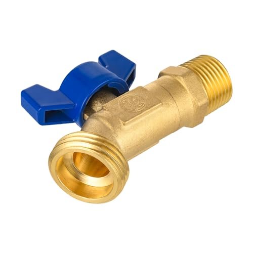EFIELD 1/4-Turn Outdoor Spigot, Sillcock Hose Bibb Valve 1/2" Male NPT Inlet ×3/4" Male GHT Threaded Garden Hose Outlet/Connector,(SILLCOCK045)