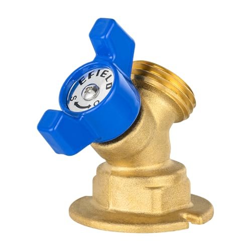 EFIELD 1/4-Turn Sillcock Hose Bibb with Flange, 3/4 Inch Female Threaded Inlet x 3/4 Inch. MHT Outlet,(SILLCOCK053)