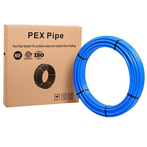 EFIELD Pex-b Pipe Instant Plumbing Repair Kit: 1/2 Inch x100 ft Blue Tube, 1/2" Push fit Repair Slip and 1/2" Coupling, and Pipe Cutter. No Extra Tool Required (1/2-inch),(A-1)