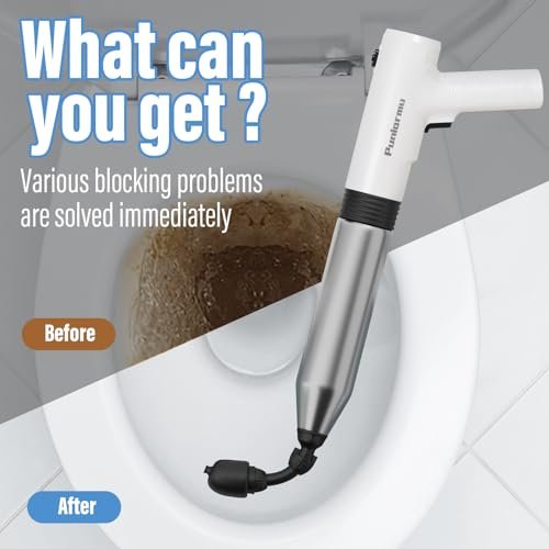Electric Toilet Plunger,Unclog In One Shot,Remover For Bathroom,Kitchen Pipes Clog,High Pressure Air Plungers For Bathroom Heavy Duty