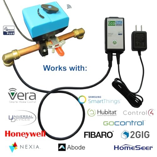 EVC200-HCSML The Bulldog Valve Robot, Z-Wave Water Valve, Smart Home Controller Required, Easy to Install and No Plumbing Required, Valves up to 1.5"